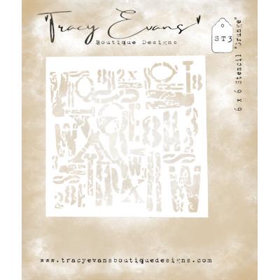 Tracy Evans Stencil - Grunge