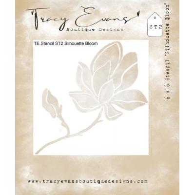 Tracy Evans Stencil - Silhouette Bloom