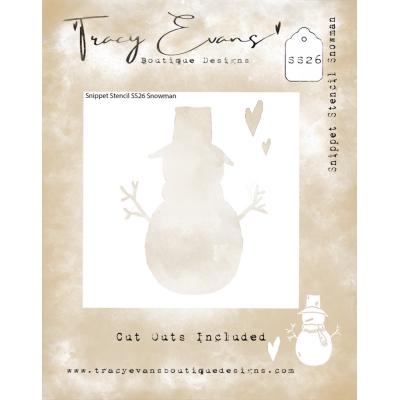 Tracy Evans Stencil - Snowman