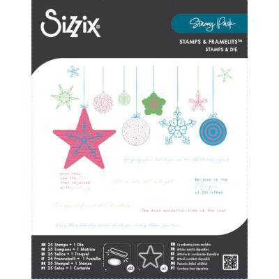 Sizzix Stacey Park Framelits Die und Stempel - Holiday Bits And Bobs