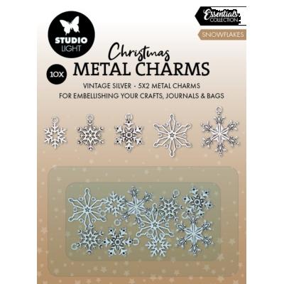 StudioLight Metal Charms - Snowflakes Christmas