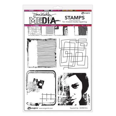 Ranger Dina Wakley Media Stempel - Squared Up