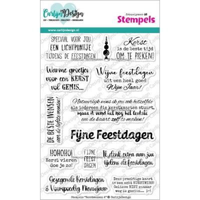 CarlijnDesign Stempel - Kerstwensen 4 (NL)