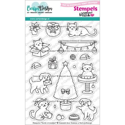 CarlijnDesign Stempel - Kerst Vriendjes