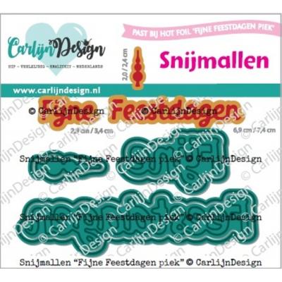 CarlijnDesign Dies - Fijne Feestdagen Piek (NL)