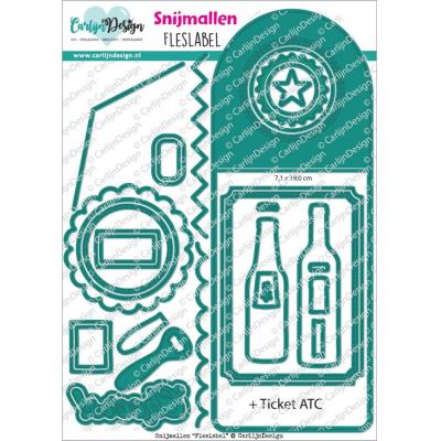CarlijnDesign Dies - Fles Label