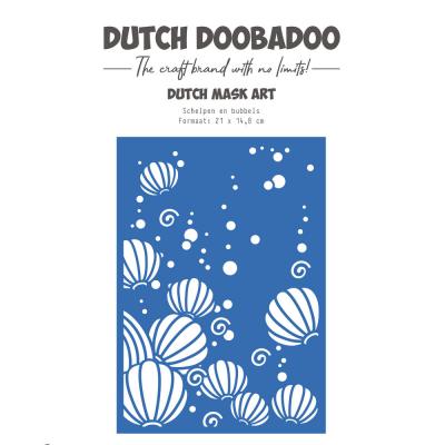 Dutch Doobadoo Waves Of The Sea Mask Art Stencil - Bubbles