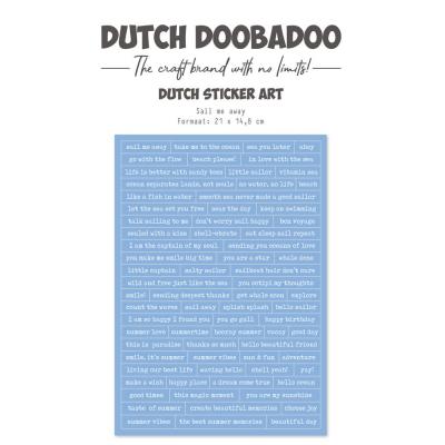 Dutch Doobadoo Waves Of The Sea - Stickers Art Sail Me Away