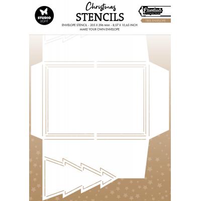 StudioLight Envelope Stencil - Christmas Tree