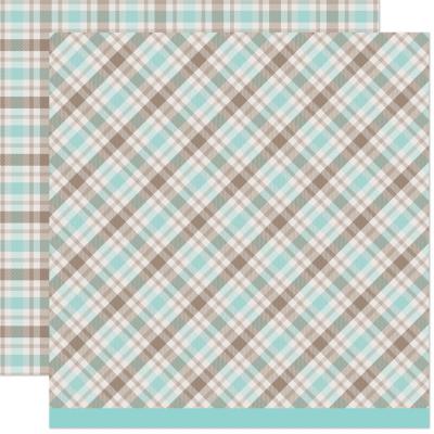 Lawn Fawn Designpapier - Mocha Mint Coffee