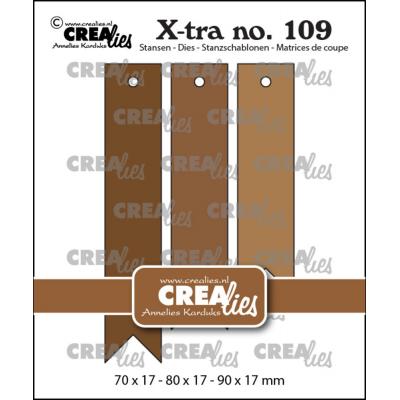 Crealies X-tra  Cutting Dies - Fishtail Tags Smooth