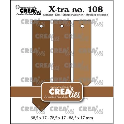 Crealies X-tra  Cutting Dies - Pointy Tags Smooth