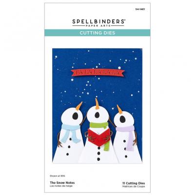 Spellbinders Wonderland Etched Dies - The Snow Notes