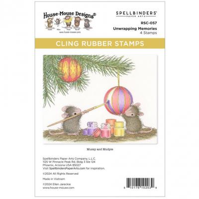 Spellbinders Tree-Mendous Christmas Cling Rubber Stamp Set -
