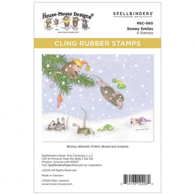 Spellbinders Tree-Mendous Christmas Stempel - Snowy Smiles