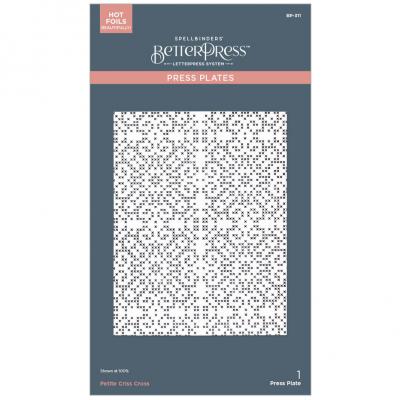 Spellbinders Merry Moments Press Plate - Petite Criss Cross
