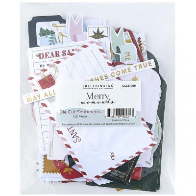 Spellbinders Merry Moments Die Cuts - Sentiments
