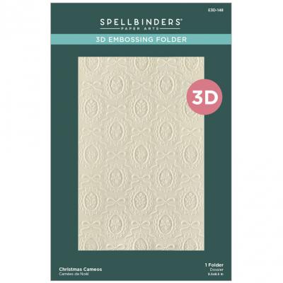 Spellbinders Merry Moments 3D Embossing Folder  - Christmas Cameos