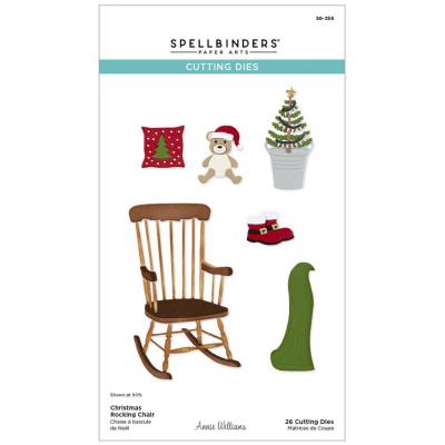 Spellbinders Country Christmas Etched Dies - Christmas Rocking Chair