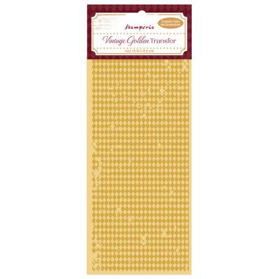 Stamperia Vintage Golden Transfer - Rhombuses Pattern