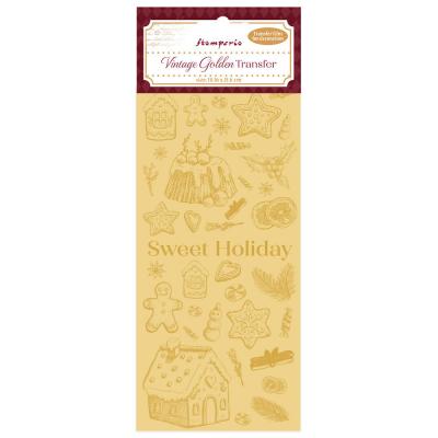 Stamperia Vintage Golden Transfer - Sweet Holiday