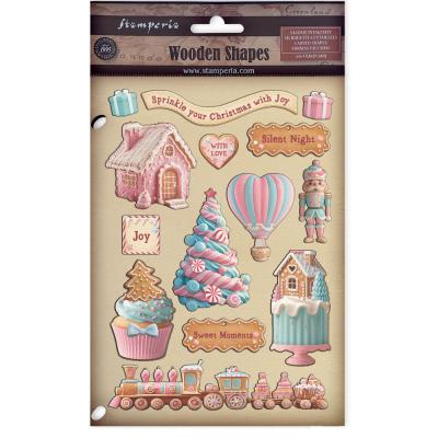 Stamperia Candy Christmas - Colored Wooden Shape