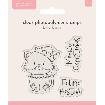 Crafter's Companion Stempel - Feline Festive
