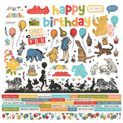 Simple Stories Say Cheese Classic Pooh Birthday - Cardstock Stickers