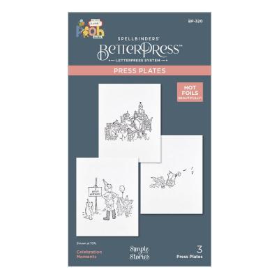 Spellbinders Say Cheese Classic Pooh Birthday Press Plates -  Celebration Moments