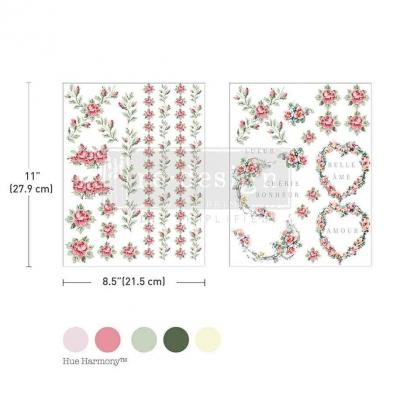Prima Marketing Re-Design H2O Transfers - Nostalgic Blooms