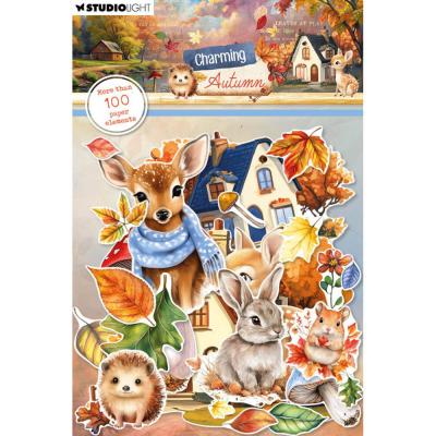 StudioLight Charming Autumn Paper Elements - Leaves, Animals & Houses