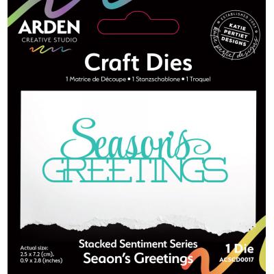 Arden Creative Studio Season Of Joy Craft Die - Stacked Season's Greetings