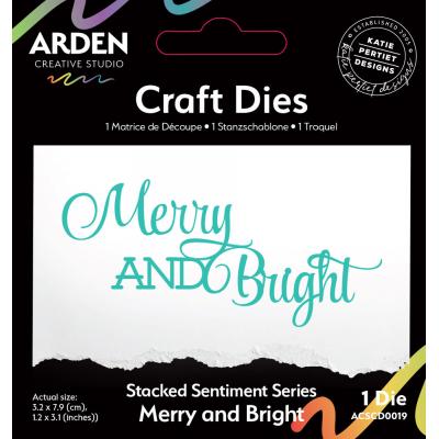 Arden Creative Studio Season Of Joy Craft Die - Stacked Merry And Bright