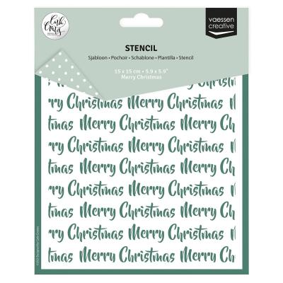 Vaessen Creative Schablone - Merry Christmas