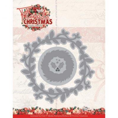 Find It Trading Yvonne Creations Floral Christmas Die - Floral Wreath