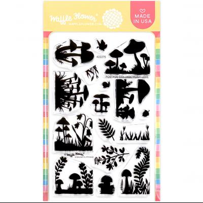 Waffle Flower Stempel - Postage Collage Mush Love