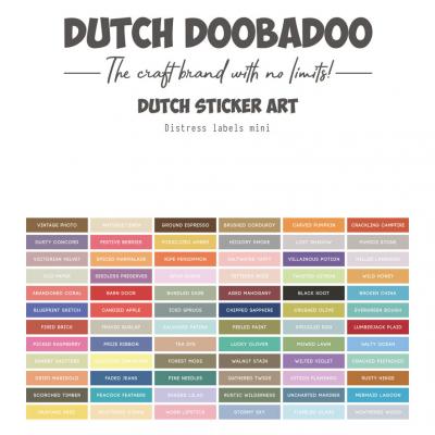 Dutch Doobadoo Sticker - Mini Distress Labels