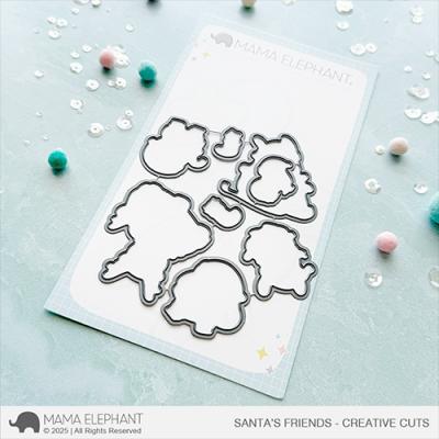 Mama Elephant Creative Cuts - Santa's Friends