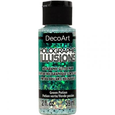 Deco Art Holographic Illusions - Green Potion