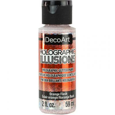Deco Art Holographic Illusions - Orange Flash