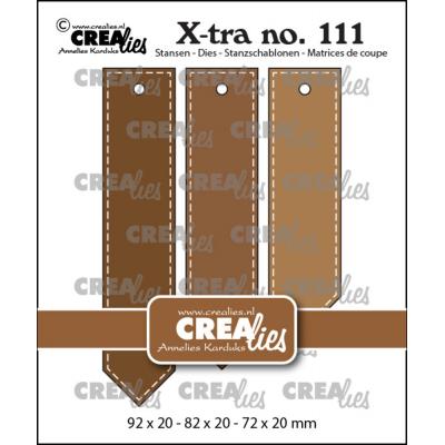 Crealies Cutting Dies - Pointy Tags with Stitchline
