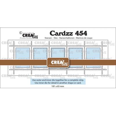 Crealies Cutting Dies - Postage Stamp Strip XL 5x Vertical Rectangles