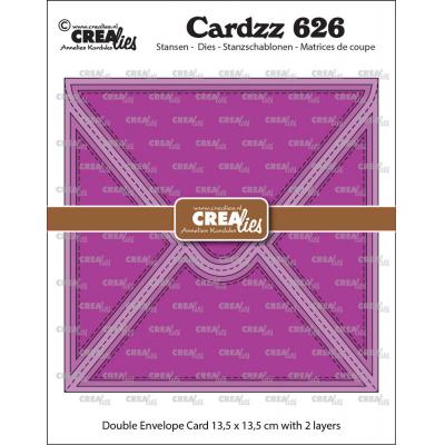 Crealies Cutting Dies - Double Envelope Card Square