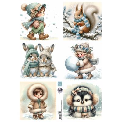 Marianne Design Decoupage Sheet A4 - Cosy Winter