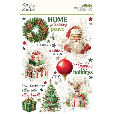 Simple Stories Simple Vintage Believe - Rub Ons