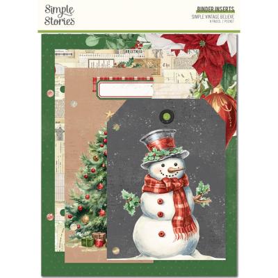 Simple Stories Simple Vintage Believe - Binder Inserts
