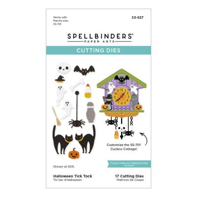 Spellbinders Cutting Dies - Cuckoo Cottage - Halloween Tick Tock