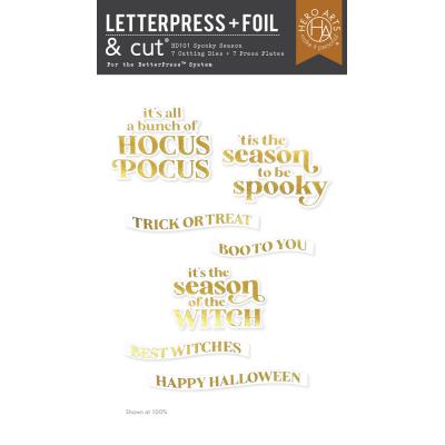 Hero Arts Hocus Pocus Press Plate & Die Set - Spooky Season