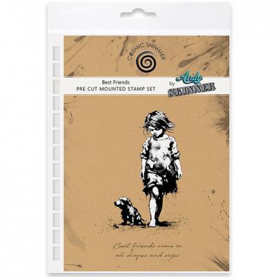 Katy Sue Designs Andy Skinner Pre Cut Rubber Stamps - Best Friends