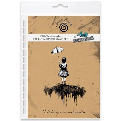 Katy Sue Designs Andy Skinner Pre Cut Rubber Stamps - I'll Be Your Umbrella